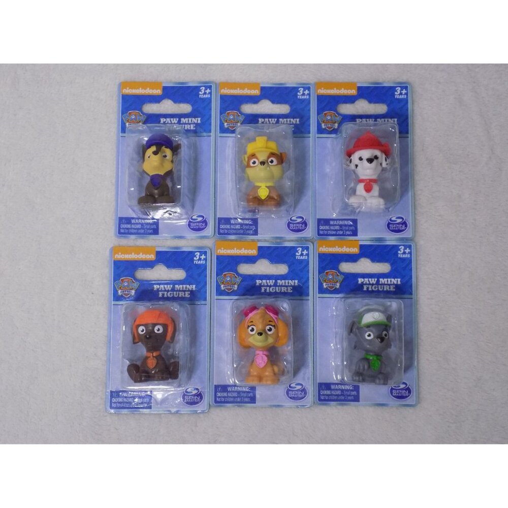 Paw Patrol Mini Figures - Rocky Zuma Skye Rubble Marshall & Chase  Cake Toppers - Picture 3 of 3